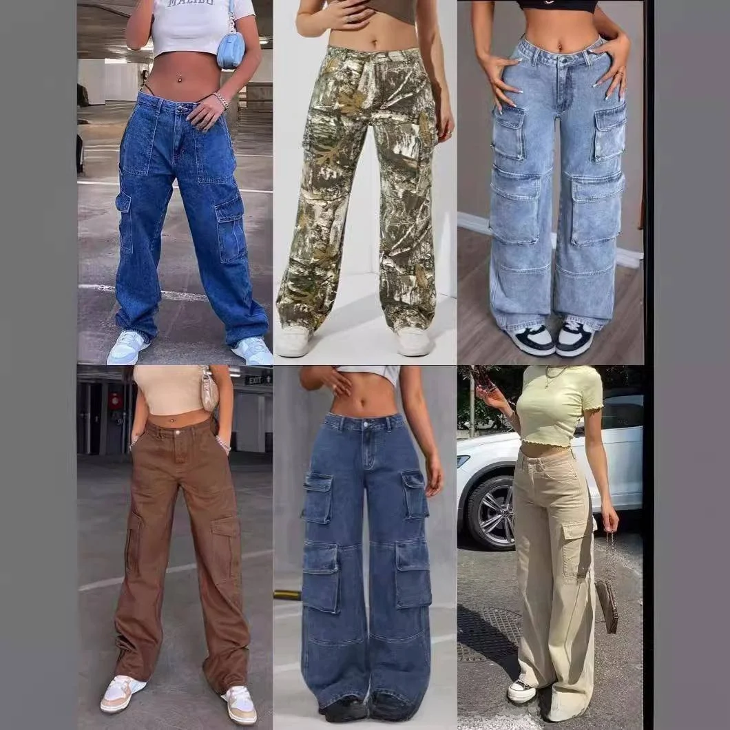 

Новые женские повседневные брюки с высокой талией и широкими штанинами, свободного кроя, летние, 2024, модные, повседневные брюки для женщин
