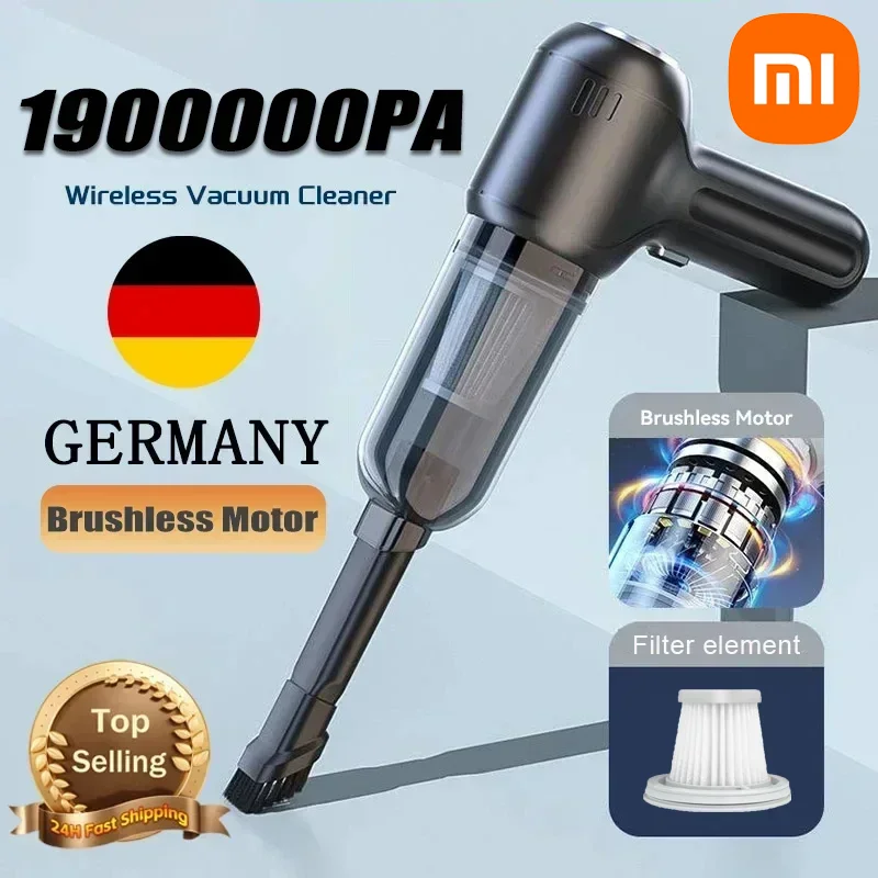 Xiaomi 1900000PA Car Vacuum Cleaner Mini Handheld Strong Suction Brushless Cordless Vacuum Cleaner Portable Car Appliance