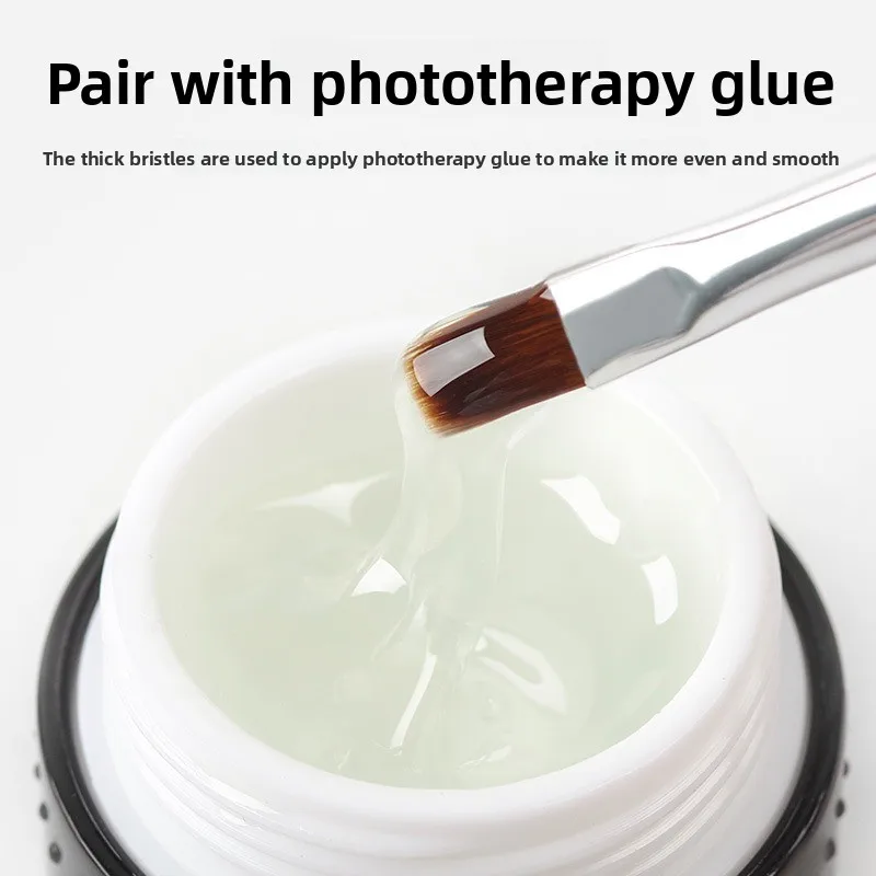 1-10Pcs Gel Nail Art Brush Set - For Tips Builder, Overlay, Sculpting, Poly Gel & Extensions Nail Brush for Salon Home DIY