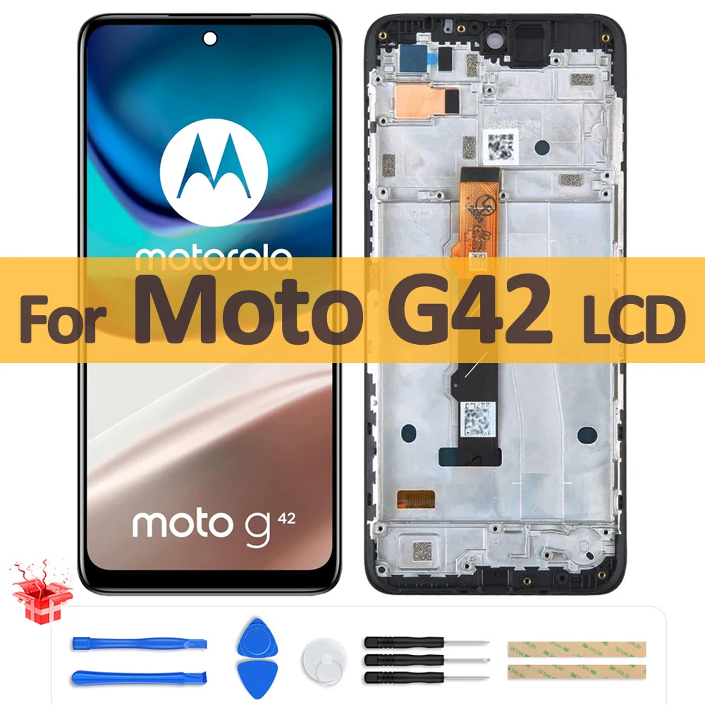 

Оригинальный ЖК-дисплей 6,4 дюйма для Motorola Moto G42, ЖК-дисплей, сенсорный экран, дигитайзер в сборе для Moto G42, ЖК-дисплей, запасные части