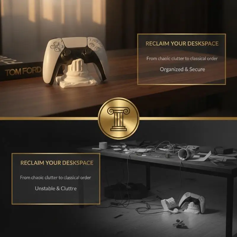 3D Printed Roman Pillar Game Controller Stand Universal Creative Desk Accessory for   Switch Gamer Desktop Decor