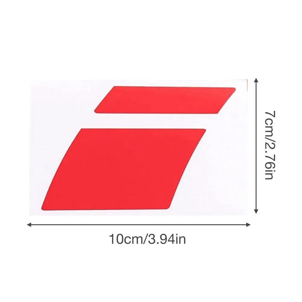 6x Reflective Car Wheel Rim Vinyl Precision Cut Decal Sticker Pressure Activated Adhesive Auto Red Accessories for 16\