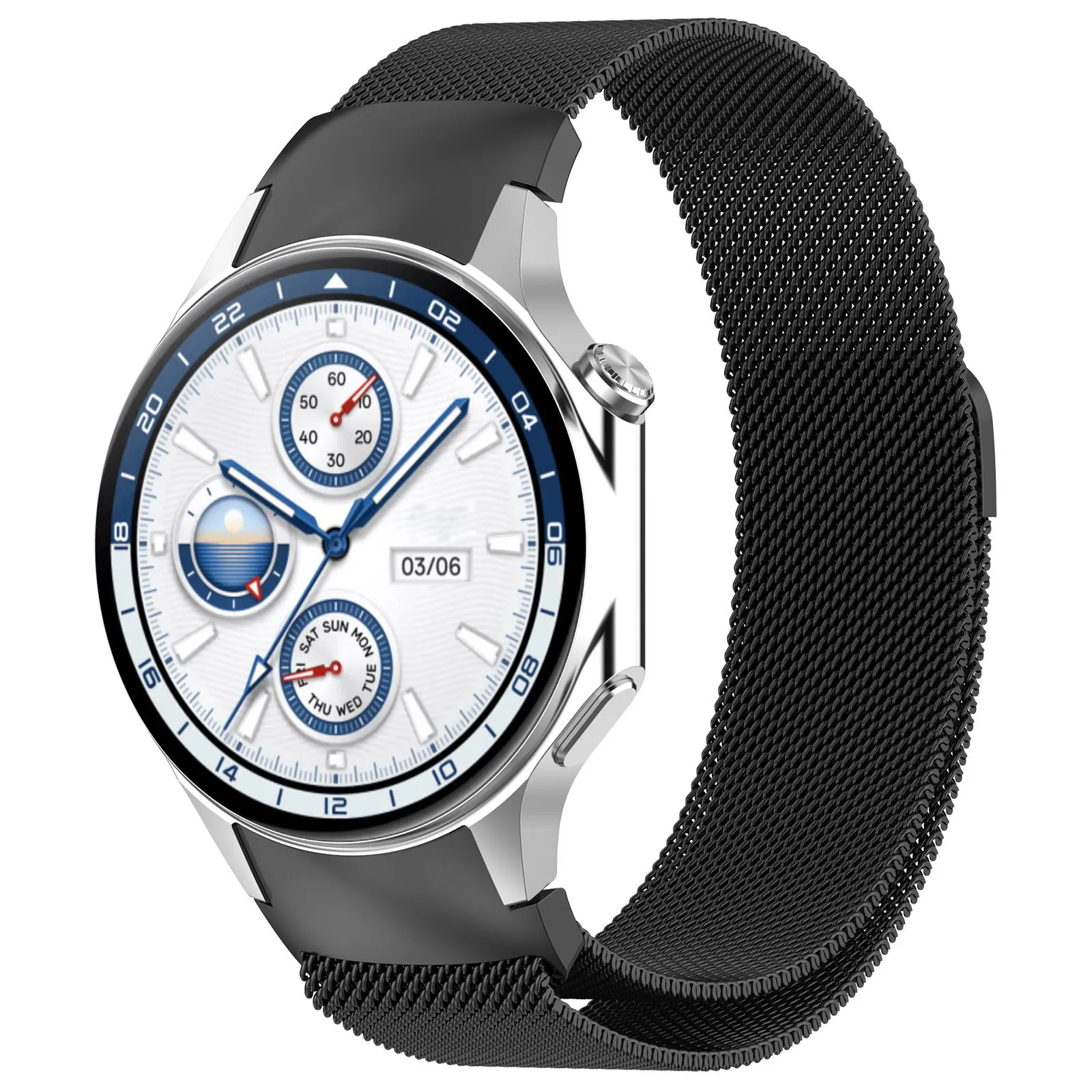 Milanese Loop Band for Oneplus Watch 3 Strap Magnetic Bracelet Belt for OPPO Watch X X2/Oneplus Watch 2 2R Breathable Wristband