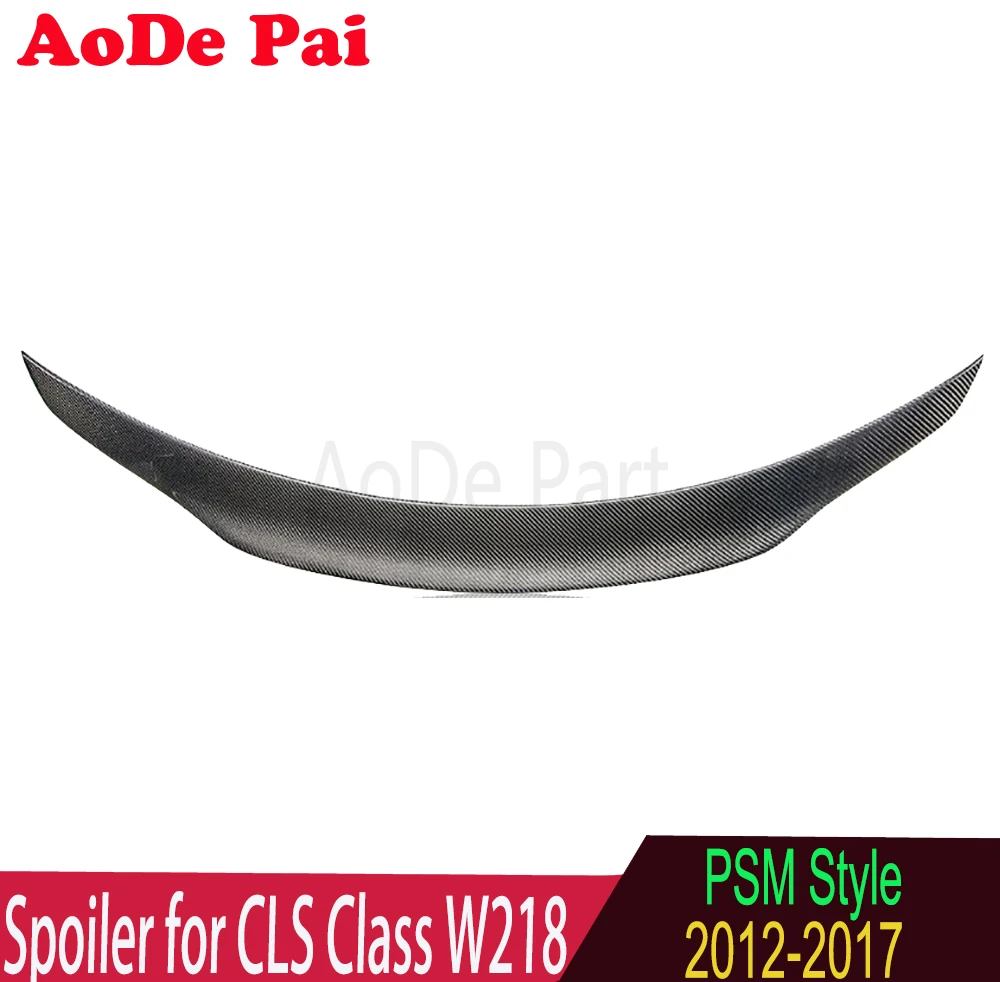 

W218 Spoiler 3k Twil Carbon Fiber Rear Boot Trunk Wings Ducktail For Mercedes Benz CLS Class W218 C218 2012-2018
