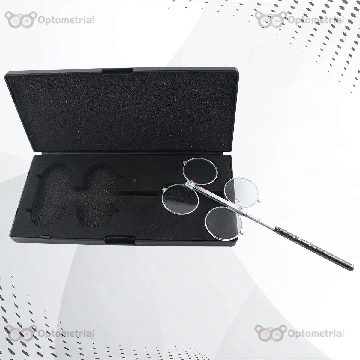 Premium Adjustable Metal Optometry Flipper | 0.25 or 0.50 Diopter Sphere | with Carrying Case | Optical flipper  | FLIPNMT2