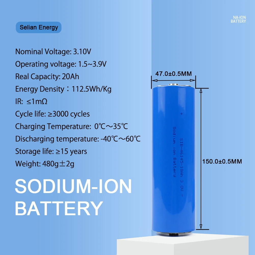 SIB 3V 20Ah Sodium Battery Na ion Cells Excellent rate For DIY 12V 24V Electric Scooters Tools 18000mA Free Shipping