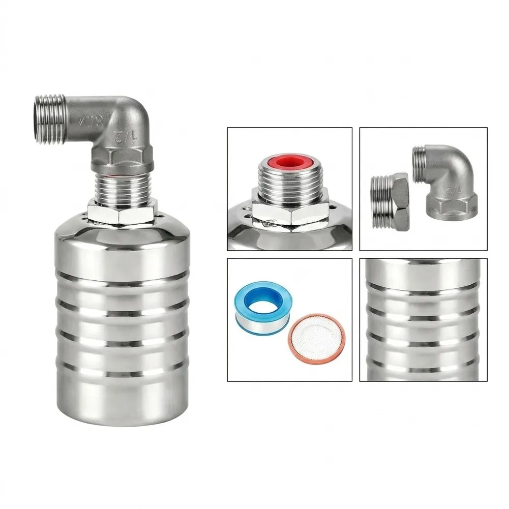 For Livestock Troughs Automatic Water Level Controller 304 Stainless Steel Construction Prevents Water Overflow