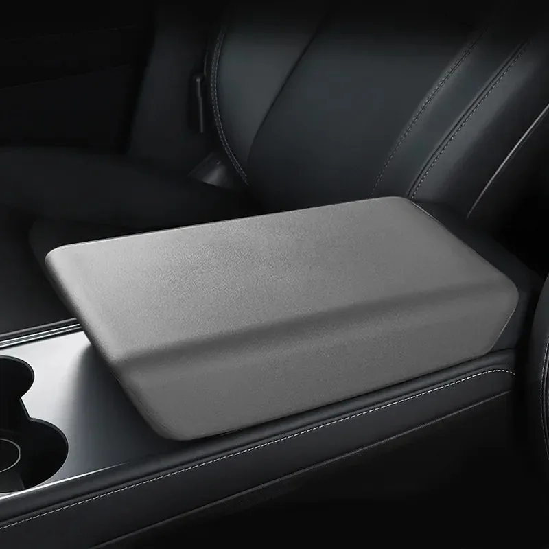 TPE Mittelkonsolen-Armlehnenabdeckung für Tesla Model Y/3/3+ Juniper Finish Schutzgehäuse Auto-Zubehör – Detail 7