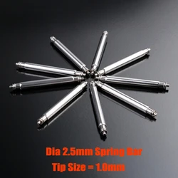 2.5mm Fat Spring Bar Fit for SKX007 SPRD Watch Bracelets WatchMaker Repair Tip Size 1.0mm Heavy Duty 22mm Strap Link Pins