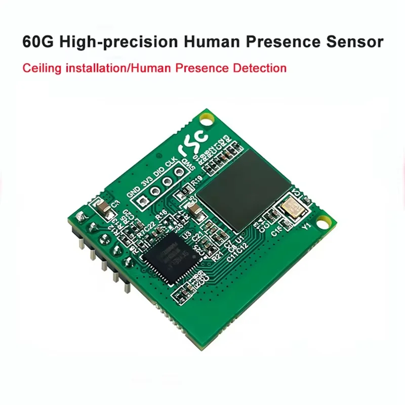 

A63X-60Ghz Millimeter Wave Radar High-Precision Multi-Person Detection 3D Human Presence Sensing LD6001B Radar Module