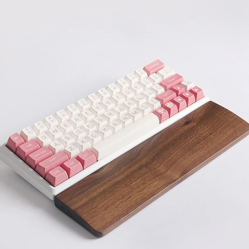 

440Mm Ergonomic Walnut Keyboard Wrist Pad Solid Timber Construction Non Splicing Design for Comfortable Typing and Wrist Pain