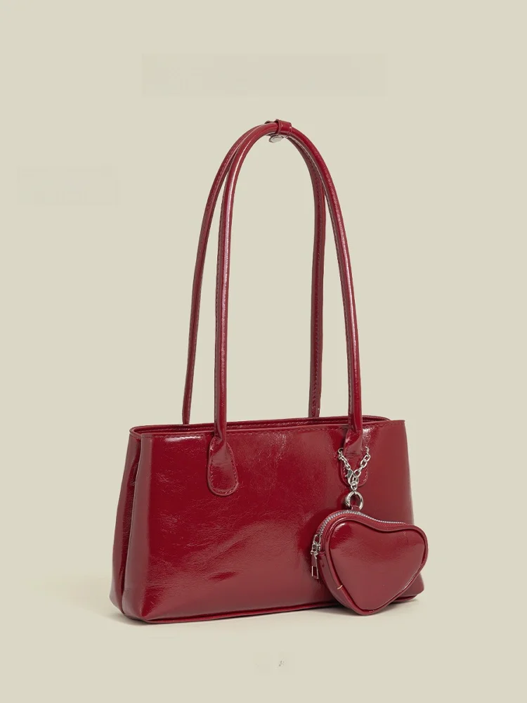 

Женская сумка CapiE&Kuri с подвеской в форме сердца, большая универсальная сумка Capaci на одно плечо, корейская сумка