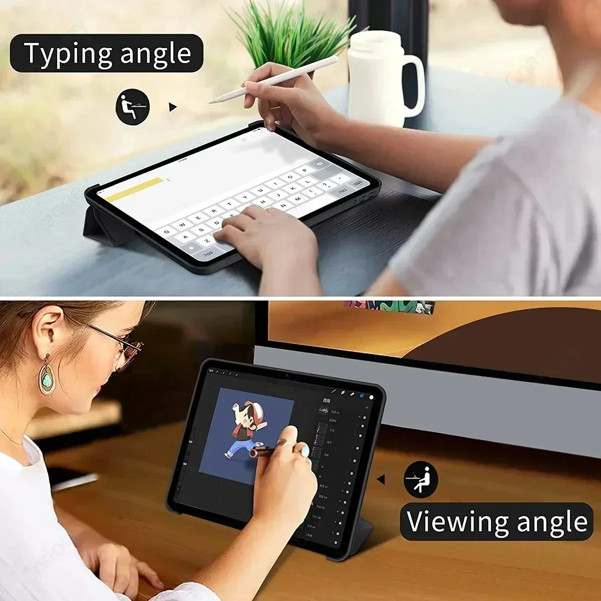 Fall für Xiaomi Redmi Pad SE 11 "2023 Flip Stand PU Schutzhülle für Redmi Pad 10,61" Leder Shell tablet Schutzhülle