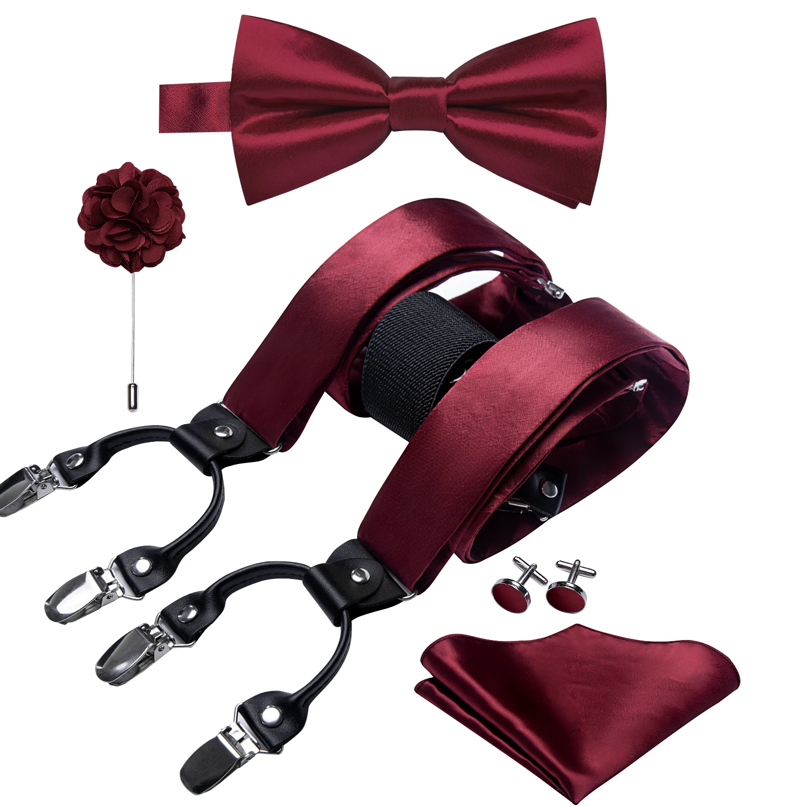 Conjunto de tirantes de satén - Men'S Formal Wear With Suspenders reseña y precio