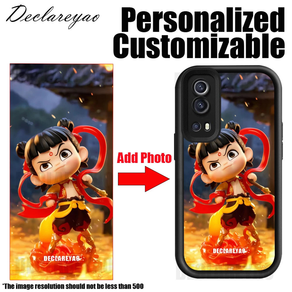 Personalized DIY Name Photo Custom Matte Mirror Slim Case For OnePlus Nord CE 4 Lite N30 N20 Ace 3 2 10R 8T Cover Silicone Soft