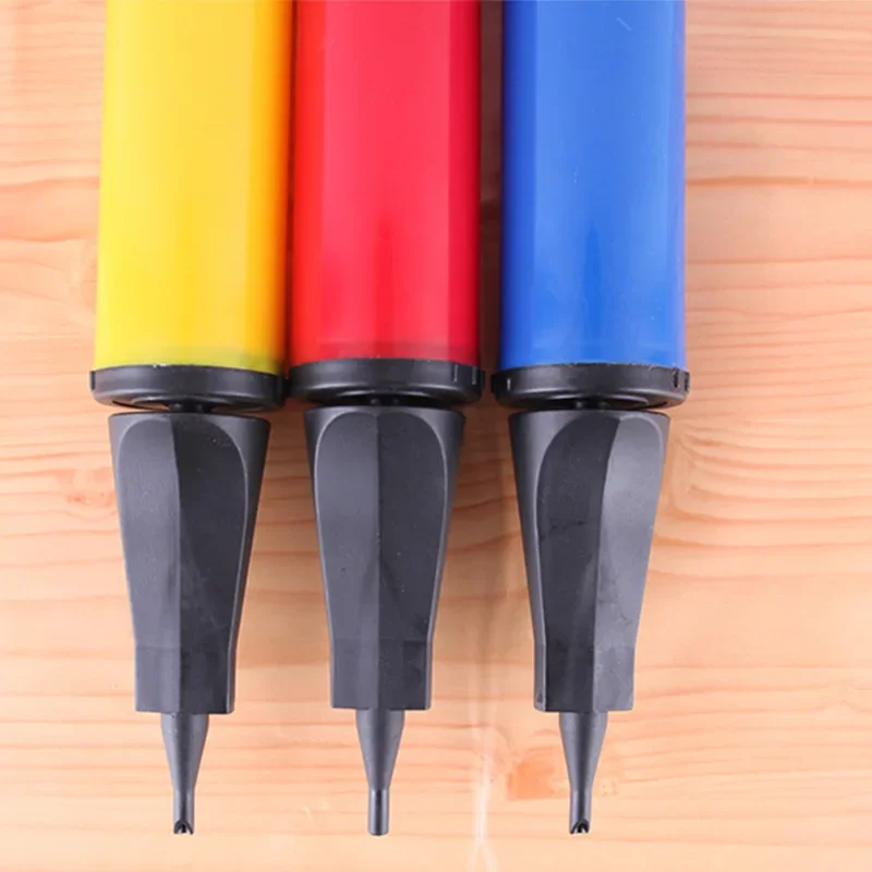 1pcs Random Color Balloon Air Pump Portable Balloon Accessories for Birthday Wedding Party Manual Inflatable Tools Home Supplies