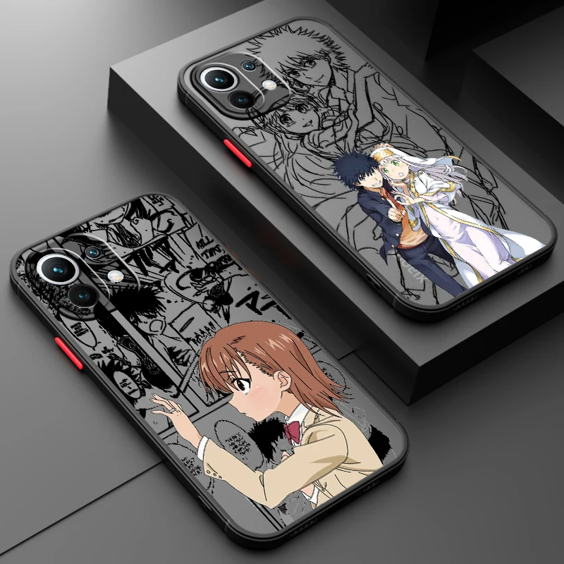 A Certain Magical Index Anime Frosted Translucent For Xiaomi Mi 13 12 12T 11T 11 11i 10T 10 9T Pro Lite Ultra 5G TPU Phone Case