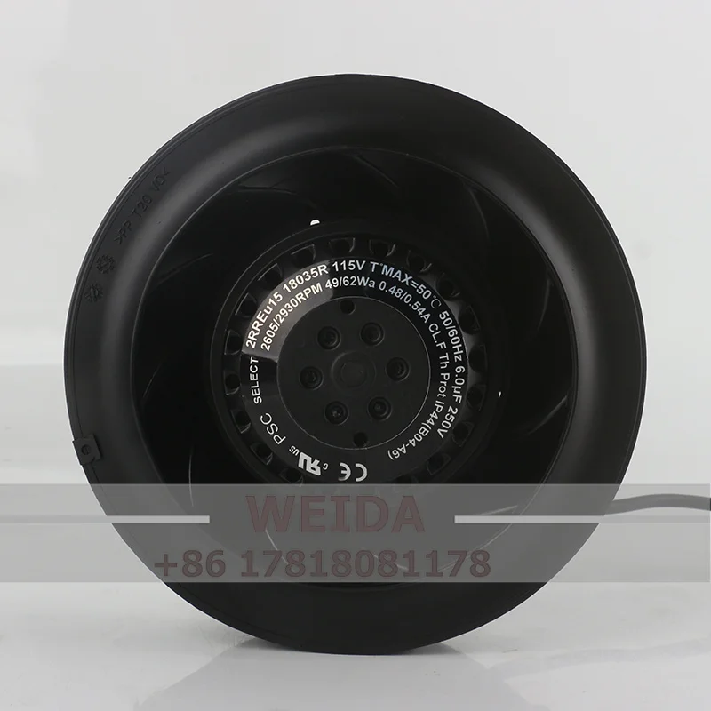 

ECOFIT 100 В 120 В AC115 В 0,48/0,54 А 49/62 Вт DC EC 18035 180X180X35MM 18 см инвертор шкафа импортный центробежный 2RREu15 охлаждающий вентилятор