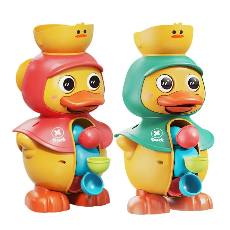 

Duck Bath Toy Duck Rotatable Waterwheel Bathtub Toys Strong Suction Cups Rotating Swimming Waterwheel For Kids