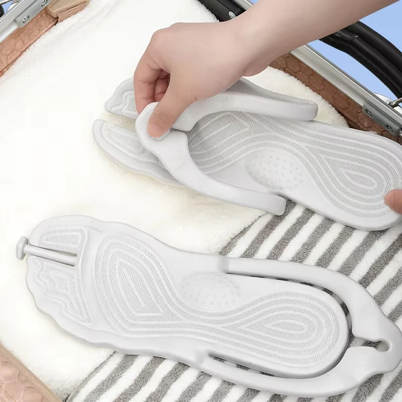 Women Foldable Slippers Men Business Trip Travel Portable Slides Flip-Flops Lightweight Indoor Home Sandals Beach Outdoor Shoes