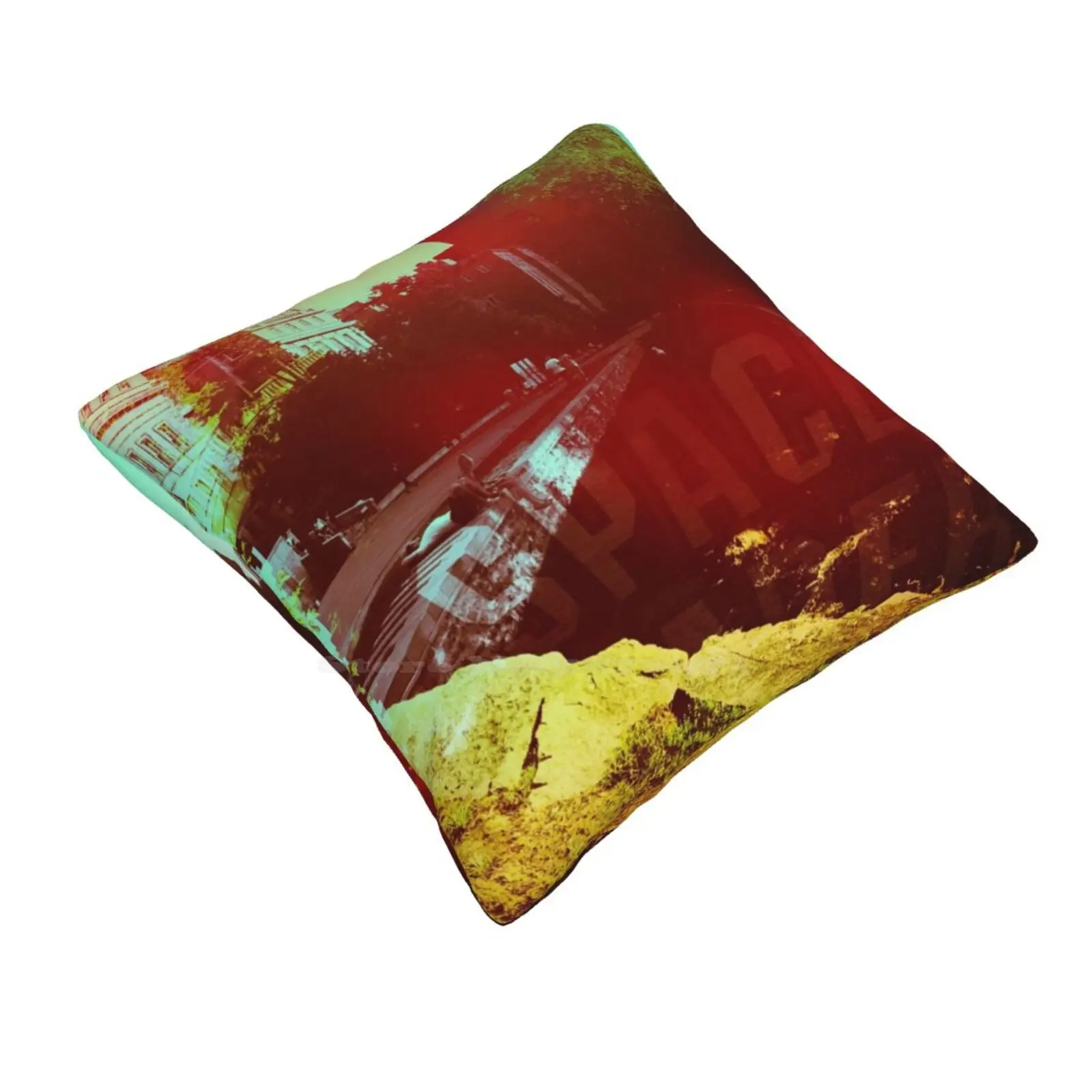 Space Fashion Sofa Throw Pillow Cover Pillowcase Urban Multiple Exposures Double Exopsures Space Mtl Funky City Buildings Deb