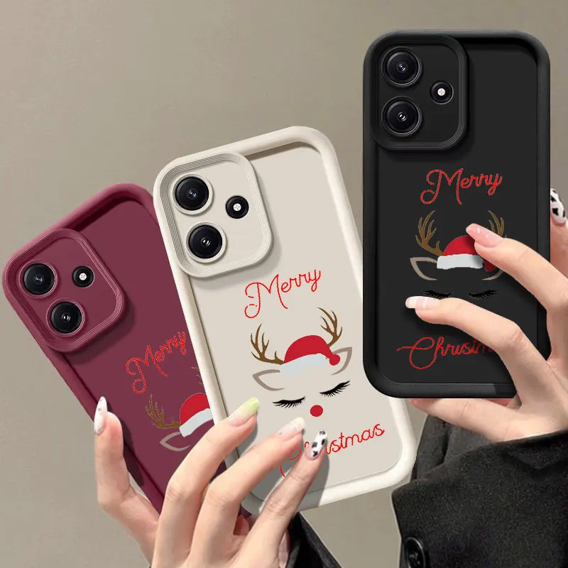 Christmas  Fashine Phone Case For Xiaomi 11 LITE NE 12T 14 5G POCO C61 F3 GT F4 F5 X3 X4 X5 M3 M6 Shockproof Soft Cover Coque