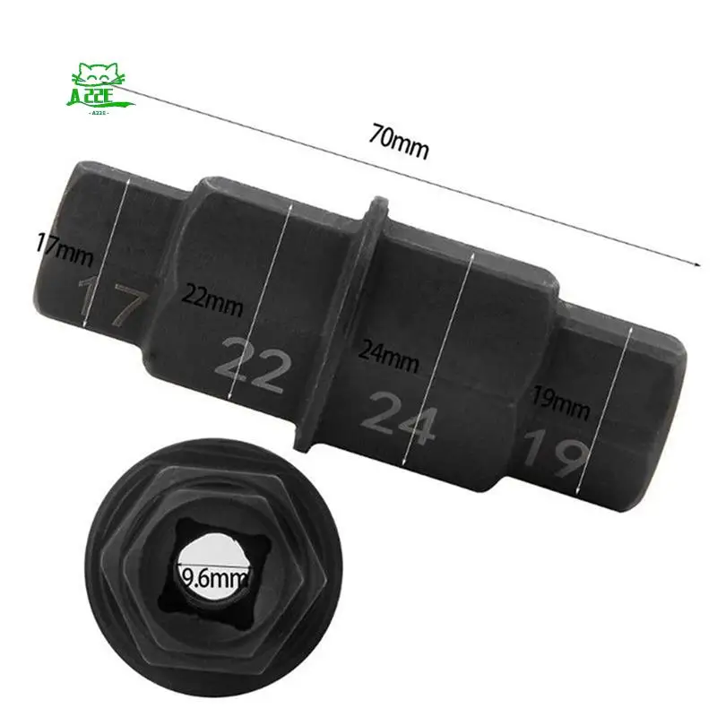 A22E-Motorcycle Front Axle Socket Driver Spanner Universal Hexagon Socket Motorbike Wheels Spindle Sleeve Dedicated Wrench