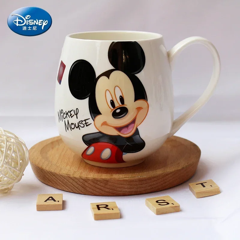 300ML Disney Mickey Mouse Minnie Mouse Coffee Mugs Cute Cartoon Donald Milk Mugs Creative Fashion Mugs Handle Kids Water Cup view 5