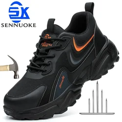 Safety Shoes Men for Work Lightweight Sport Sneakers Steel Toes  Safety Tennis Protection for the Feet Original