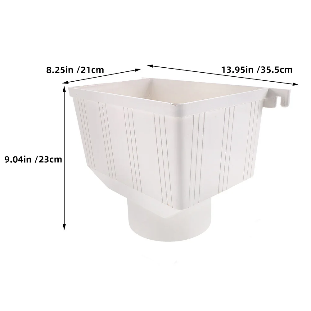 موصل ماسورة التصريف PVC تركيب أنابيب الصرف البلاستيكية القوية أجزاء مزراب المطر والملحقات لجمع المياه في الهواء الطلق