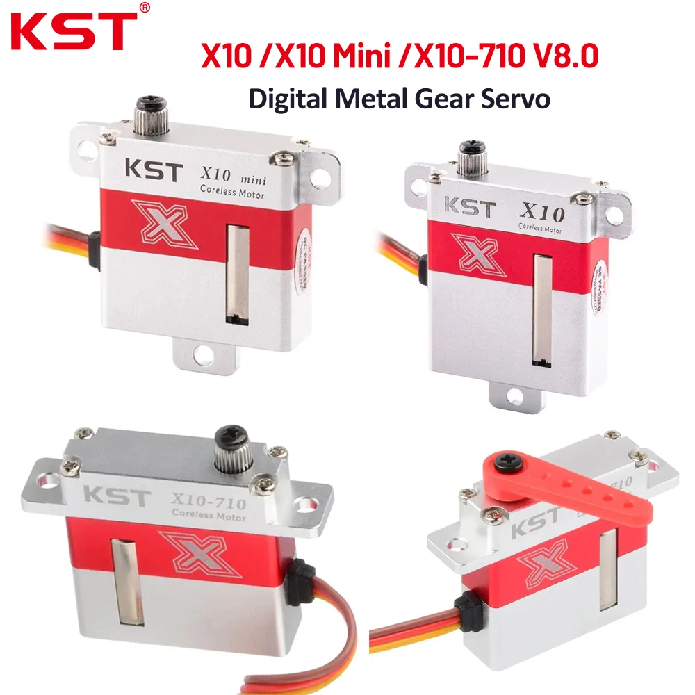 

Цифровой сервопривод KST X10/X10 Mini/ X10-710 V8.0 с металлическим редуктором, 7.5кг/10.8кг, 0.10с, для радиоуправляемых самолетов, планеров, вертолетов F3J/F3B/F3F