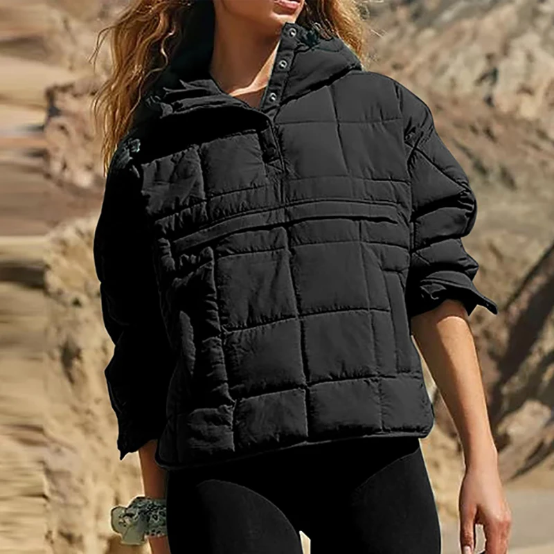 Mode Hoodies Mäntel Frauen Herbst Winter Langarm warme Baumwoll mäntel für Frauen lässige Taschen jacken