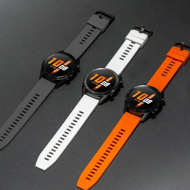 22mm 20mm Watch Strap for Samsung Galaxy watch 6 5 pro 4 classic Active Sport Silicone bracelet huawei watch gt 3-2-2e-pro band