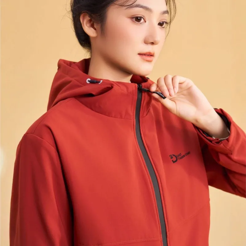 

Korea Outdoor Hooded Down Softshell Jacket Windproof & Waterproof Warm Mountaineering Coat Multi-Functional for Hiking Camping