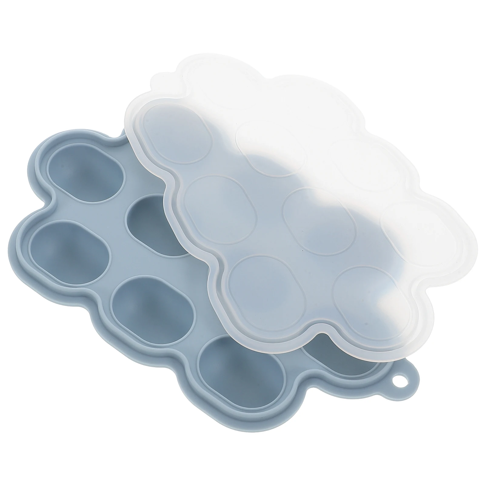 

2Pcs Silicone Baby Food Freezer Tray Storage Containers Ice Cube Molds Baby Food Making Kit with Lid