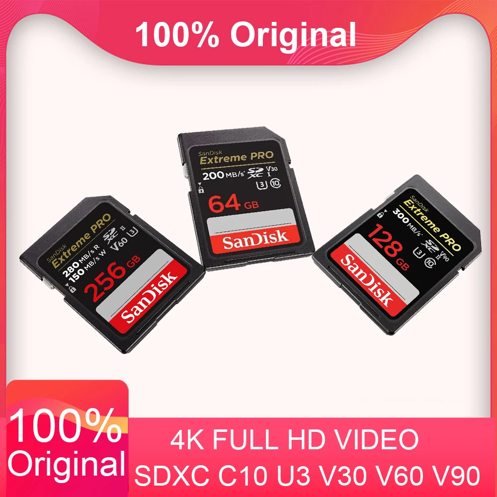 بطاقة ذاكرة 4K SD U3 excreme PRO 6K UHD فيديو 8K C10 V30 V60 V90 بطاقة ذاكرة SDHC c sdxd 4K SD Card U3 Extreme PRO 6K UHD Video 8K C10 V30 V60 V90 Memory Card SDHC SDXC sd Cards UHS-I UHS-II for 1080P 3D 4K 8K Camera