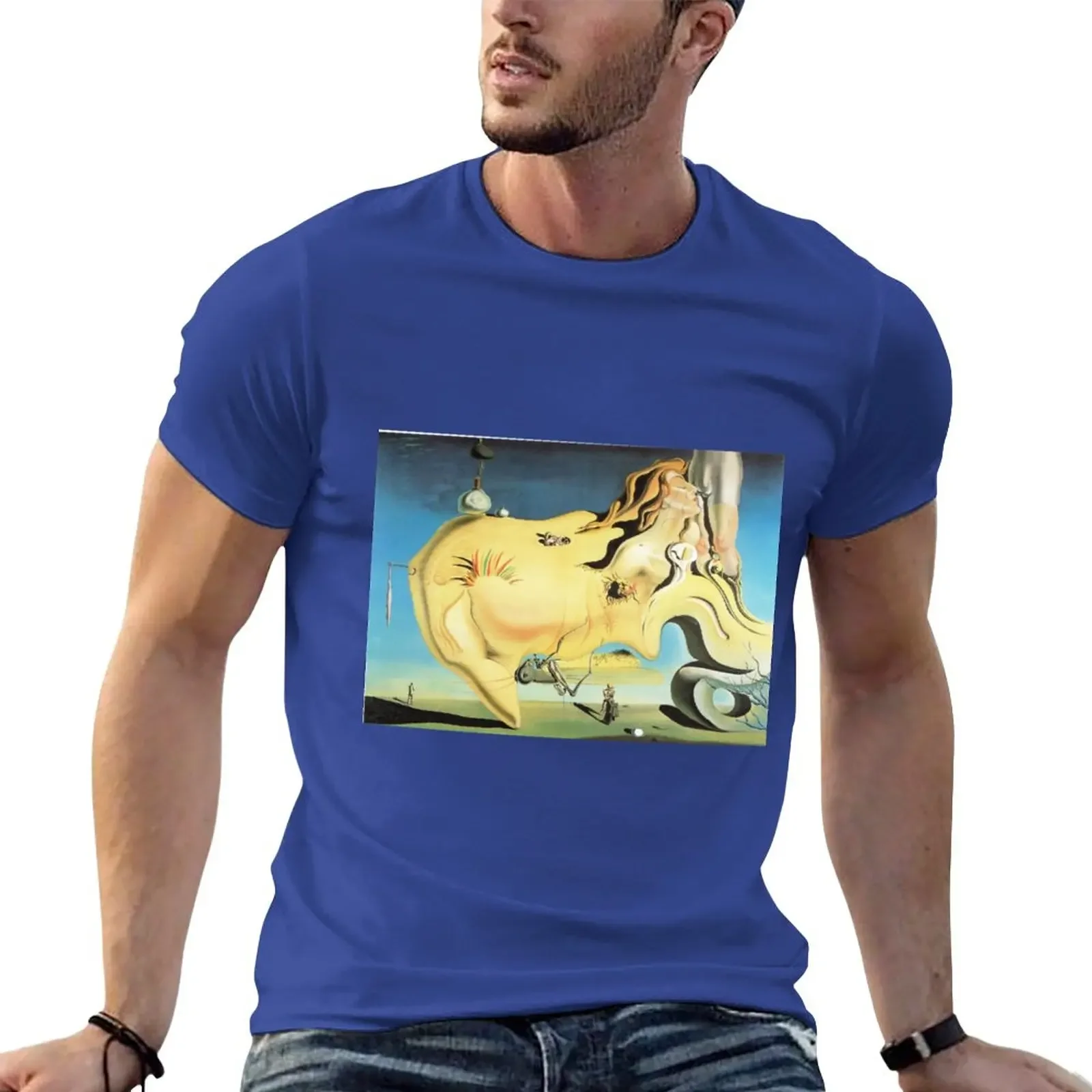 

Salvador Dali Great Masturbator Surrealism Famous Paintings T-Shirt vintage tops heavyweights mens plain t shirts