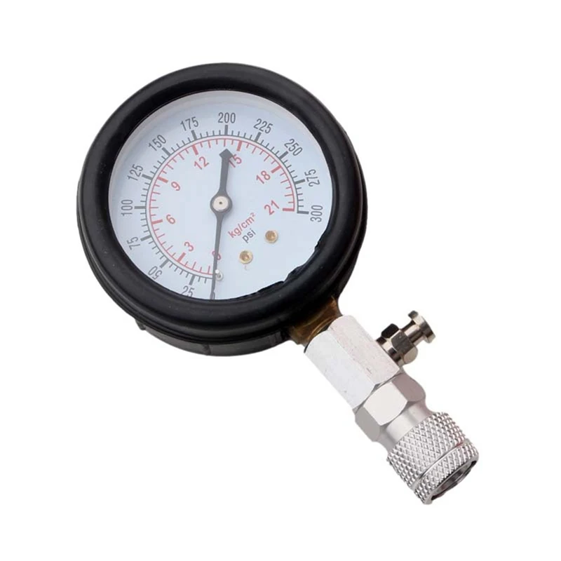 0-300Psi Multifunctional Cylinder Pressure Gauge Dual-Purpose Cylinder Pressure Gauge Cylinder Gauge Test Kit Easy To Use