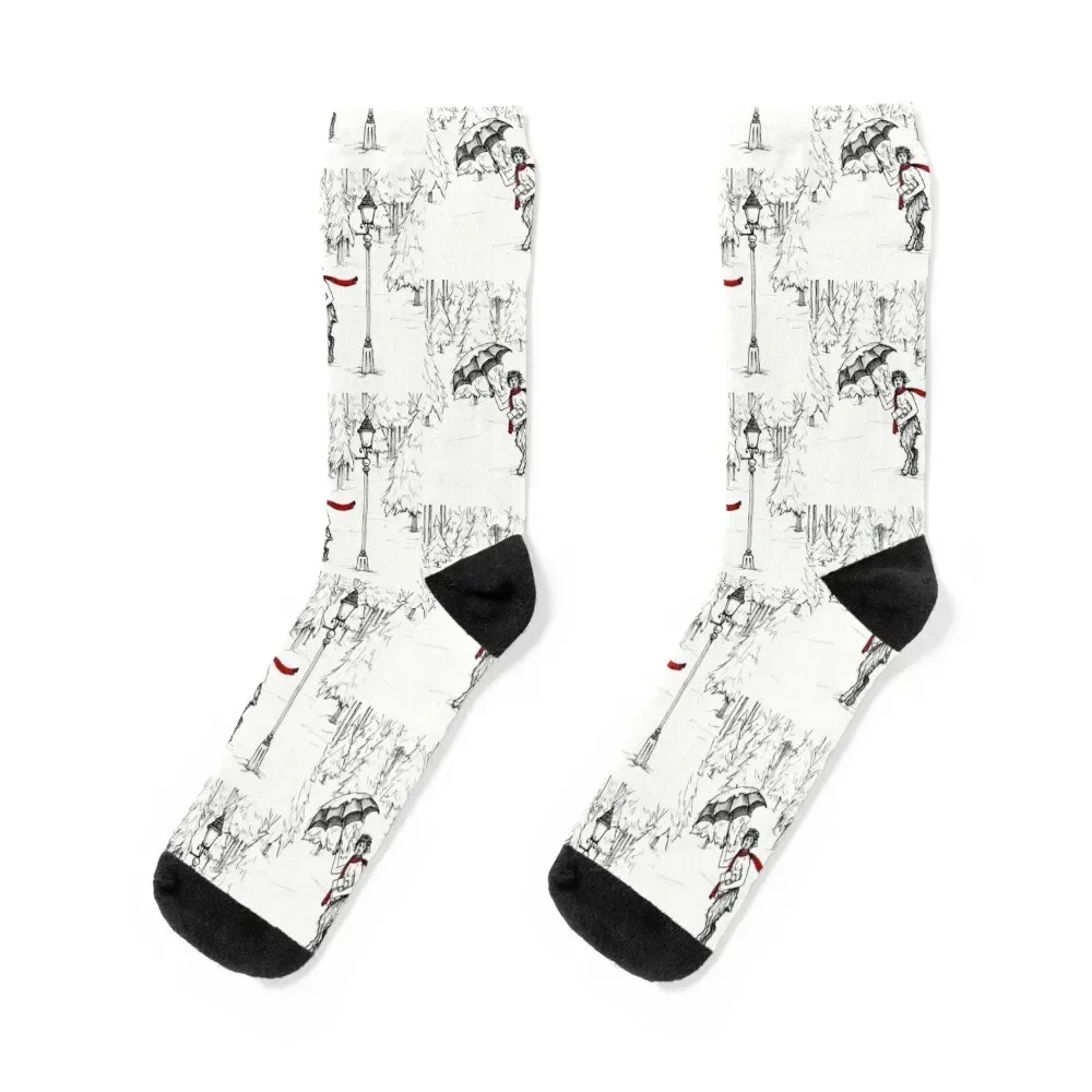 The Lion, The Witch, and the Wardrobe, Chronicles of Narnia Mr. Tumnus Socks winter gifts Mens Socks Women's