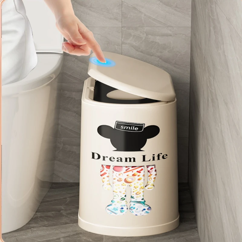 

Large-capacity Press-open Waste Bins Wholesale of High-end Household Trash Cans Waste Bins Toilets Kitchens Home Basurero JTW