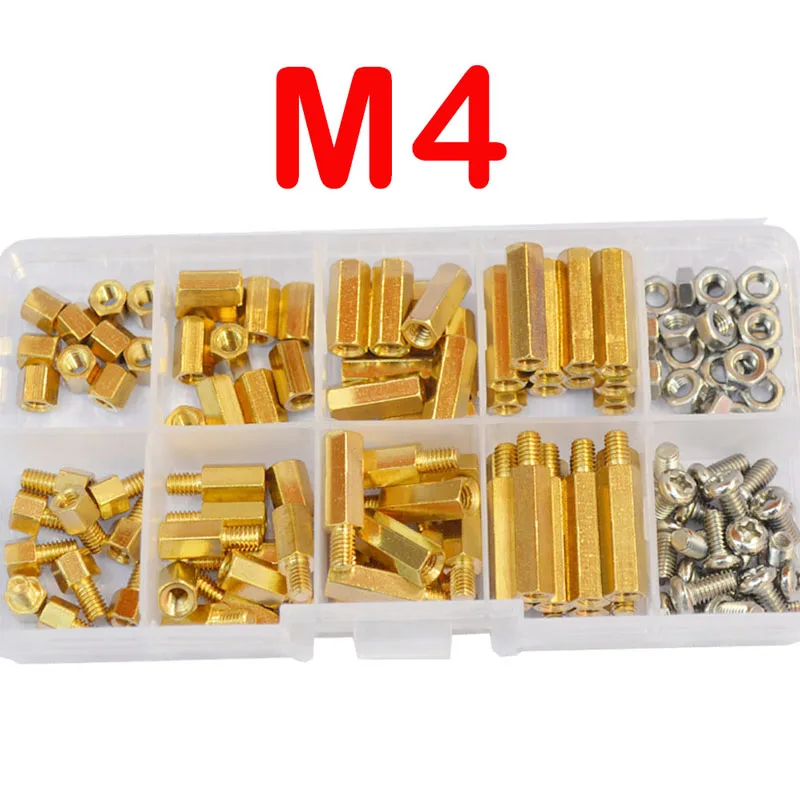 M2 M2.5 M3 M4 Hex Messing Standoff PCB Moederbord Spacer Schroef Moer Draad Pijler Mount Mannelijke Vrouwelijke Spacer Bolt Assortiment Kit