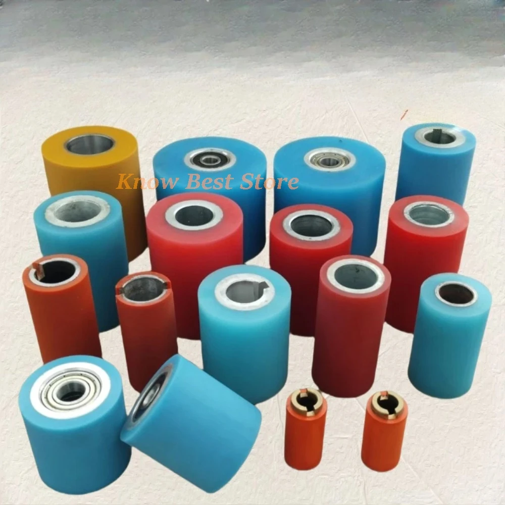 1PC Edge banding machine rubber wheel manual/automatic rubber roller pressure wheel rubber edge feed roller mechanical parts