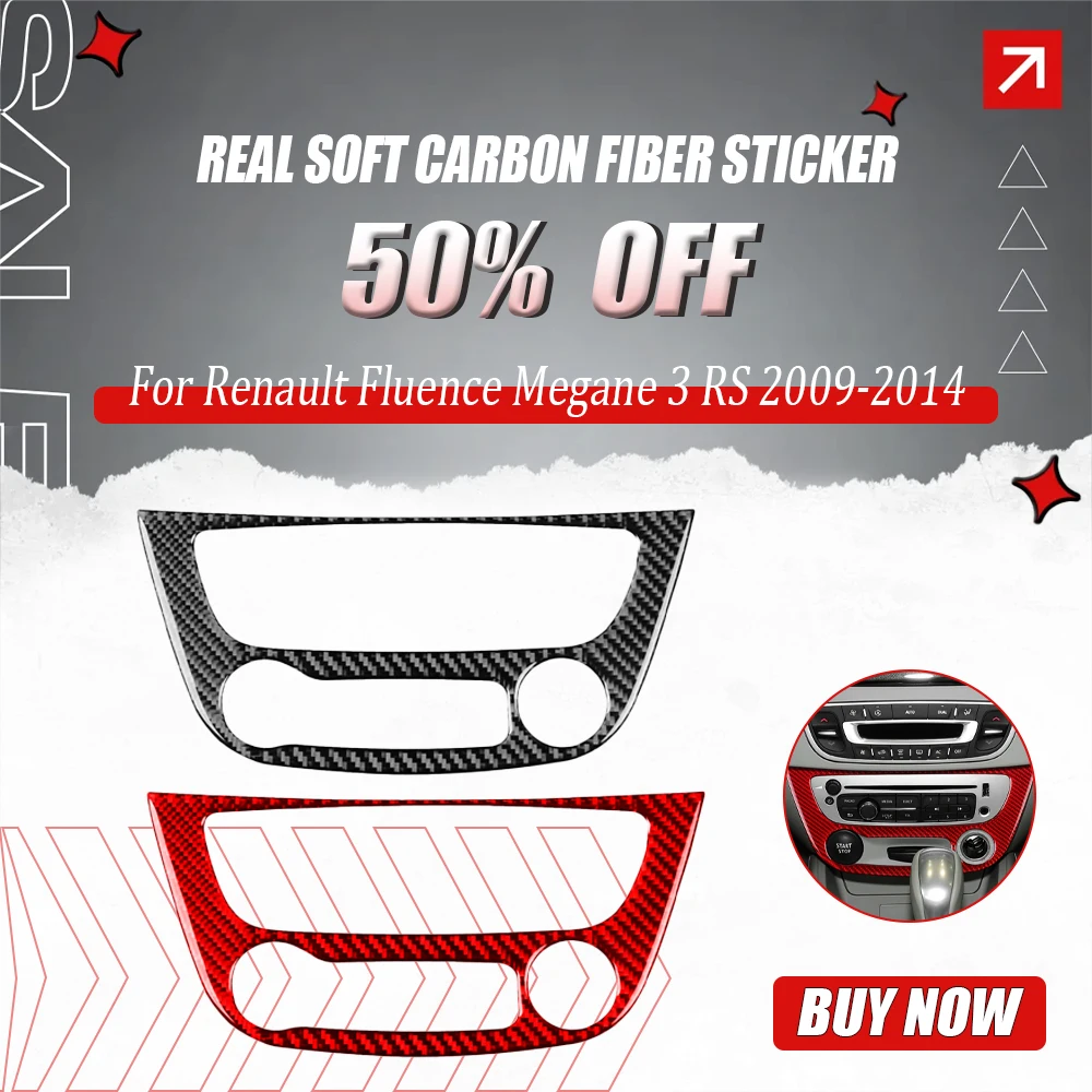 

Настоящая мягкая наклейка из углеродного волокна LHD RHD, рамка центрального переключателя автомобиля для Renault Fluence Megane 3 RS 2009 2010 2011 2012 2013 2014