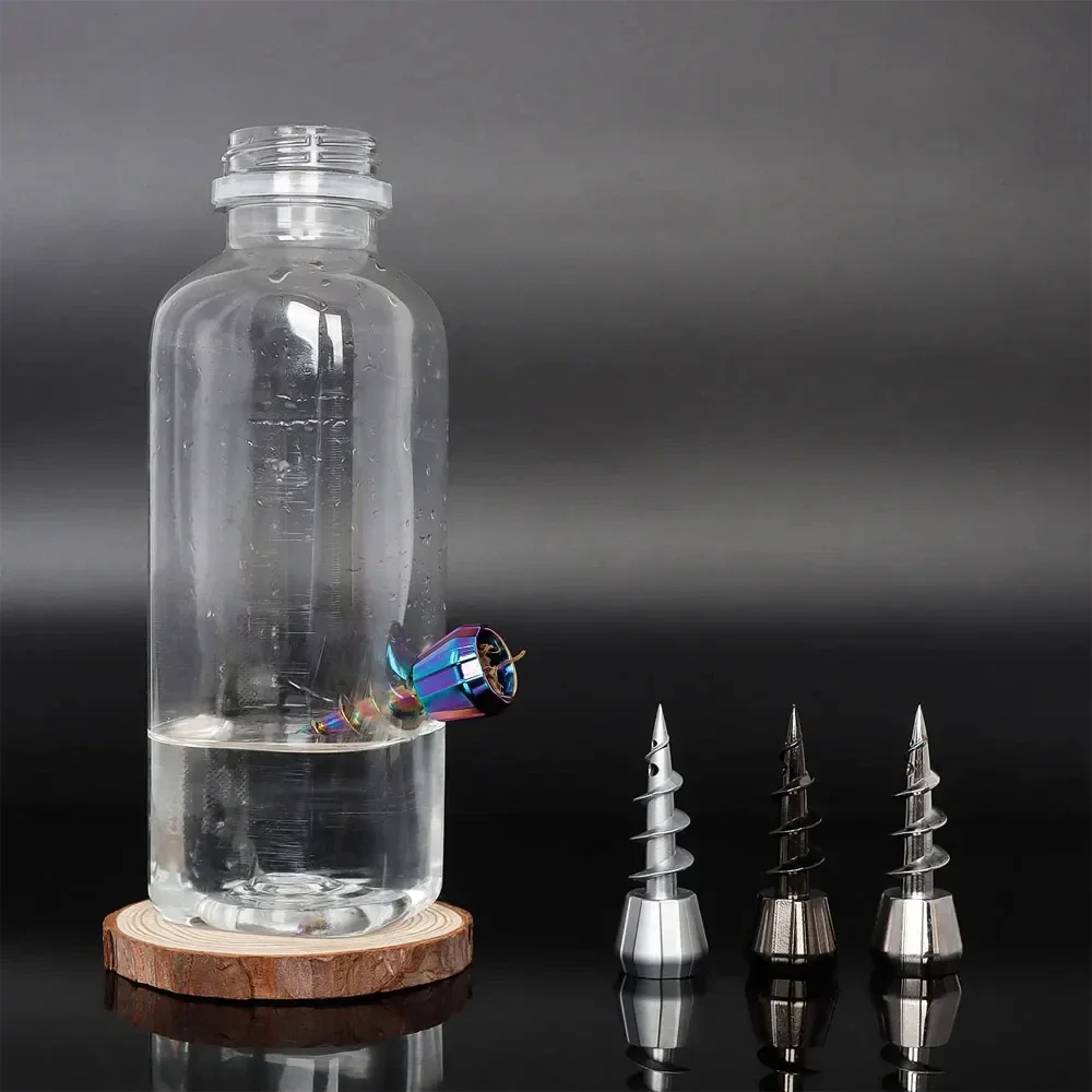 Metal Screw-Shaped Hookah Bowl Hookah Tobacco Bowl Metal Spiral Style Water Pipe Head for Beverage Bottle Accessories