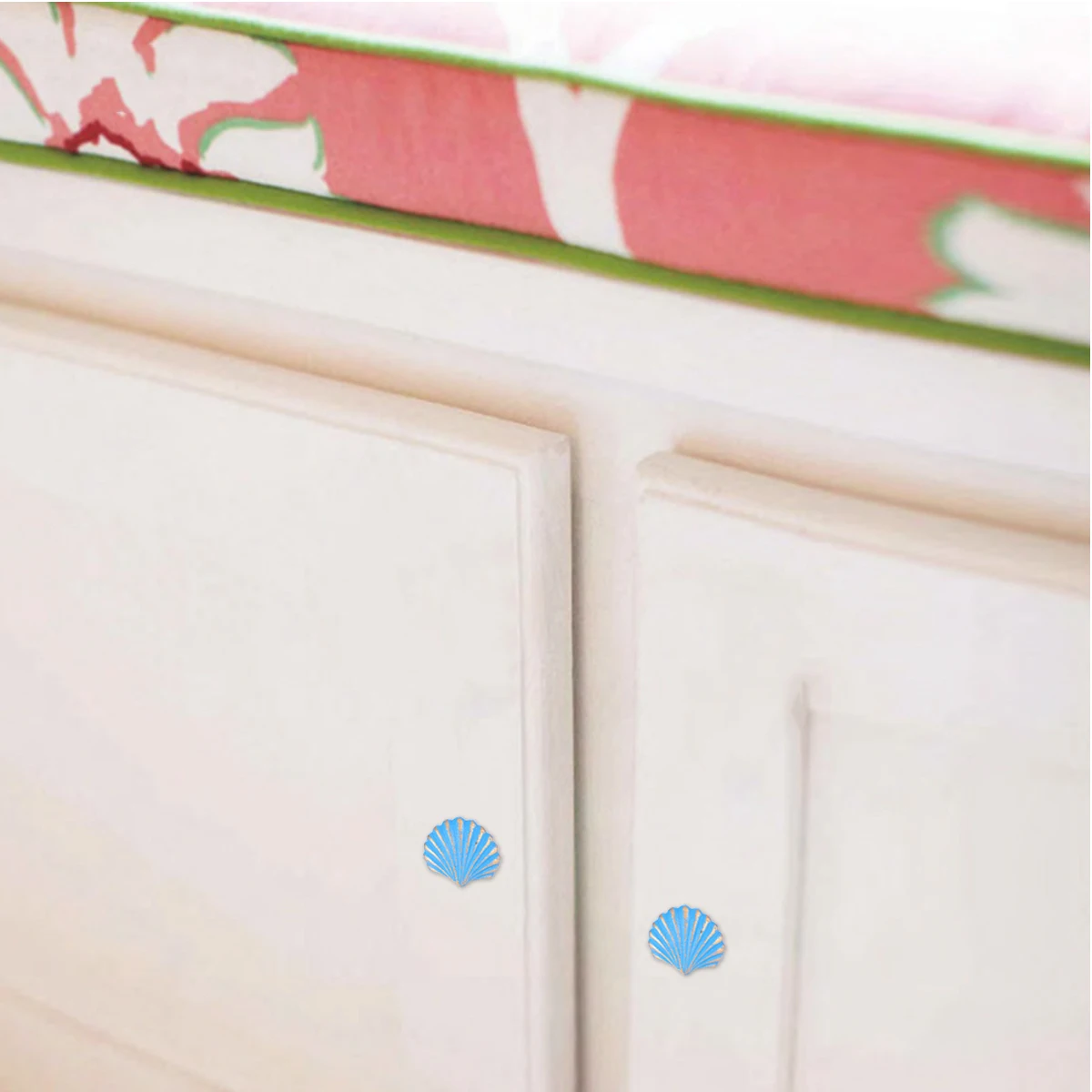 

Retro Scallop Drawer Pull Handles Cast Iron Furniture Knobs Durable Door Cupboard Cabinet Hardware Ocean Theme