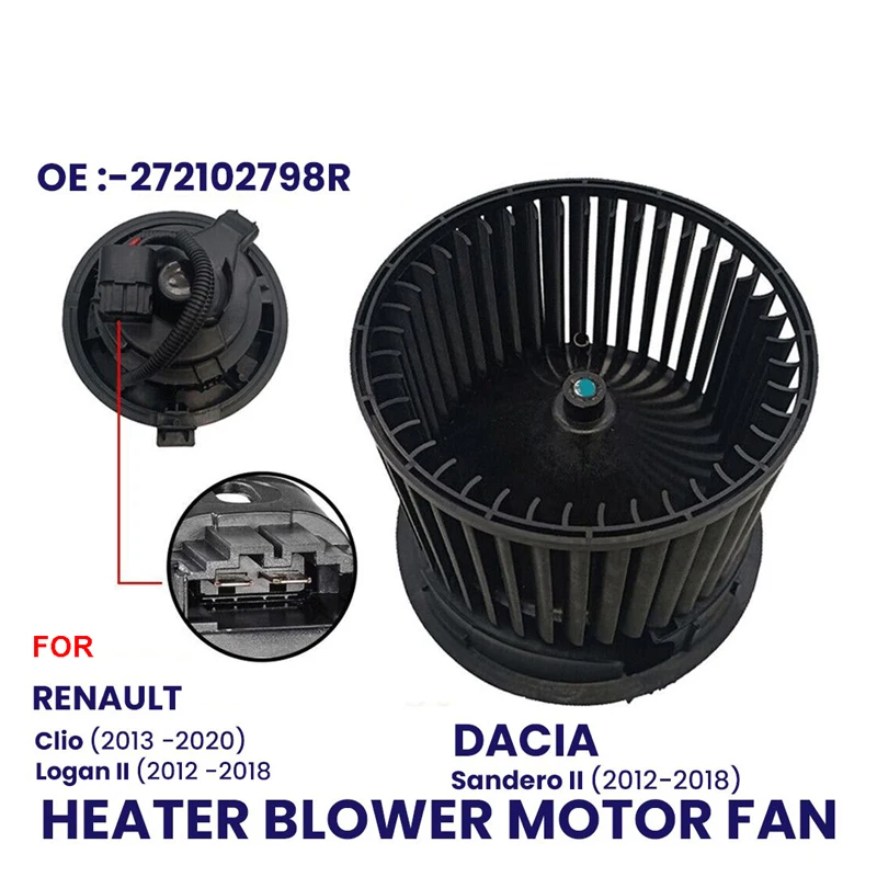 

HEATER BLOWER MOTOR FAN FOR DACIA DUSTER SANDERO LOGAN MK2 RENAULT CLIO MK4