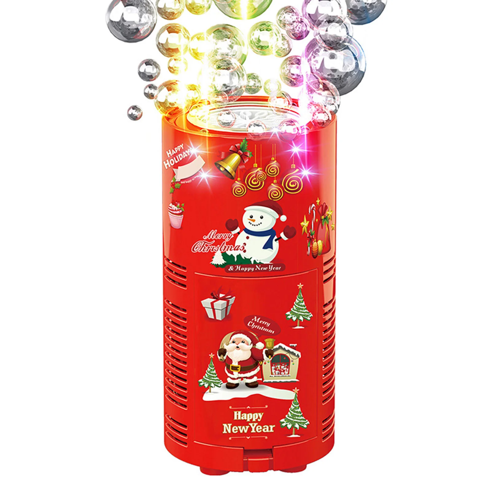 Machine à bulles souffleur de noël pour enfants, avec lumières Led éblouissantes, jouet automatique à bulles d'étincelle, Machine à bulles géante, mélange de bulles