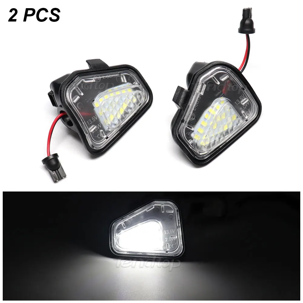 2PCS Car Led Under Side Rearview Mirror Puddle Light For VW Passat B7 CC 4motion / Santana Scirocco Jetta MK6 EOS Beetle R