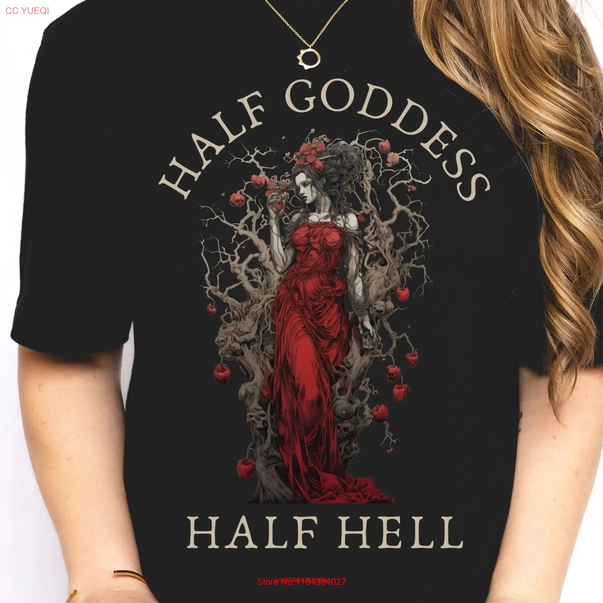 Persephone T Shirt Greek Mythology and Hades PoeT FeminisT Dark Academia Clothing Ancient Greece long or short sleeves