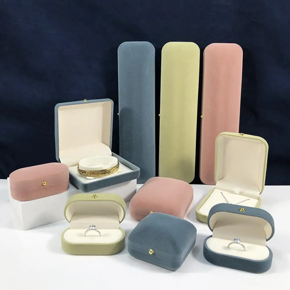 Jewelry Organizer Box Soft Lining Jewelry Protector Pearl Velvet Jewelry Box with Anti-scratch Lining Decorative for Rings